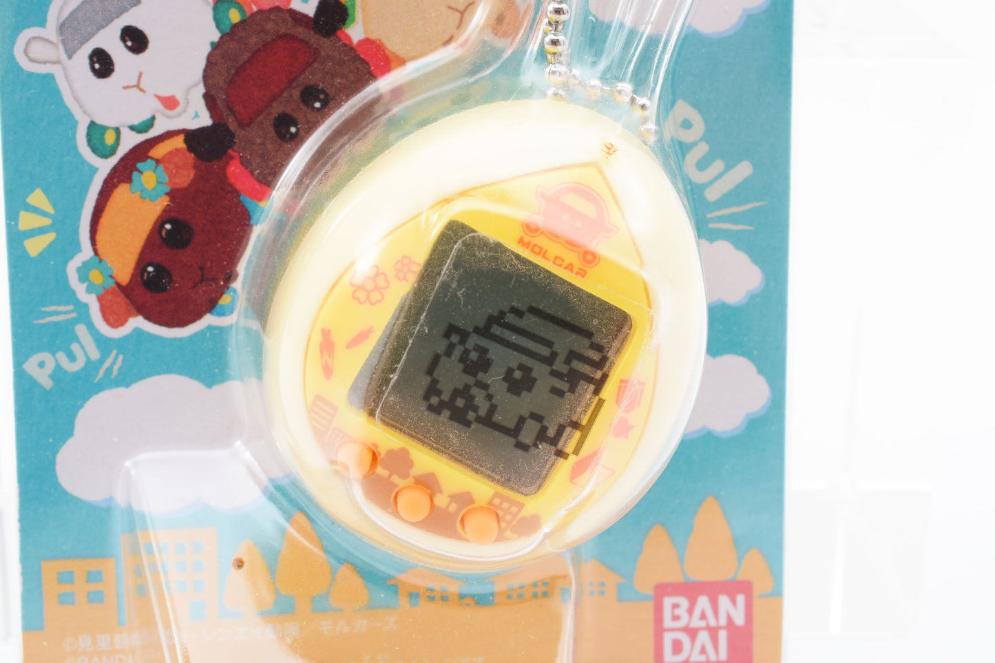 Bandai Pul Pul Molcar Tamagotchi DRIVING SCHOOL Ver. Cleam Blue Color Japan New