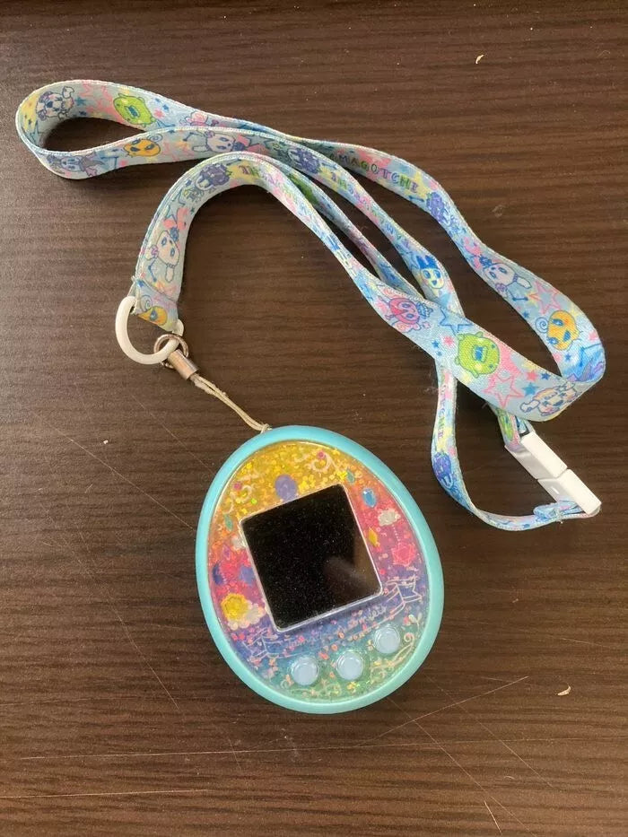 Bandai Tamagotchi Meets Fantasy Meets Blue With Strap Lanyard TMGC Japan Tested